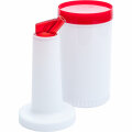 Dosierflasche &Oslash; 90 mm H= 330 mm rot 1 L Polyethylen BE0401010