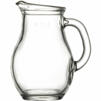Krug Glas &Oslash; 62 - 48 mm H= 120 mm 0,25 L 12...
