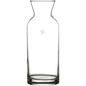 Karaffe aus Glas &Oslash; 64 - 80 mm H&ouml;he 203 mm 0,5...