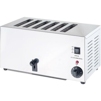 Toaster 430 x 225 x 215 mm 2,5 kW 230 V für sechs...