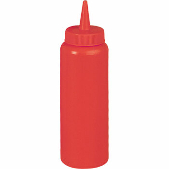 Quetschflasche rot Ø 55 mm H= 210 mm 0,35 L KK080111