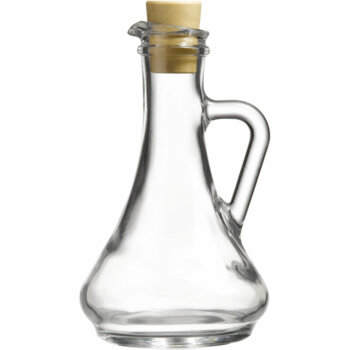 Ölflasche / Essigflasche aus Glas mit Pfropfen H=...