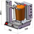Döner Roboter Grillgerät bis maximal 50 Kg Spieß PT-ROBO-KM050