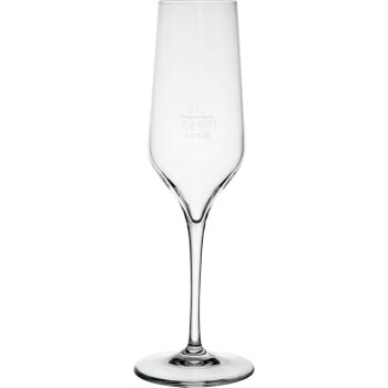 Sektglas + Eichstrich bei 0,1 L &Oslash; 62 mm H= 235 mm...