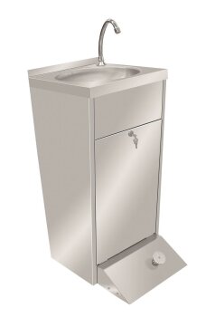 Handwaschbecken mit Unterschrank und Armatur 40x51x85cm...