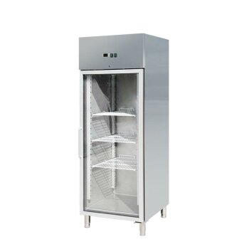 Kühlschrank mit Glasstür 74 x 83 cm GN2/1 brutto 610 liter